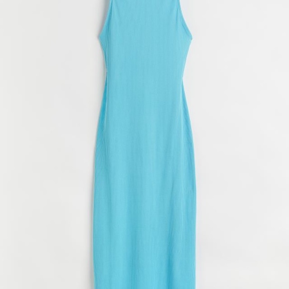 H&M Turquoise Ribbed Dress - Picture 2 of 3